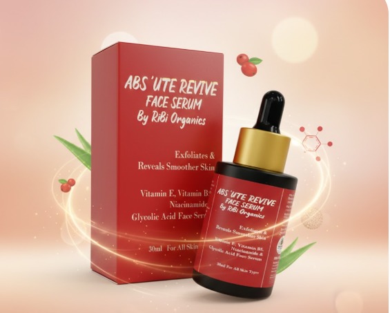 ABS'UTE Revive Face Serum with Vitamin E , Vitamin B5 , Niacinamide & Glycolic Acid for Men & Women (30 ml)