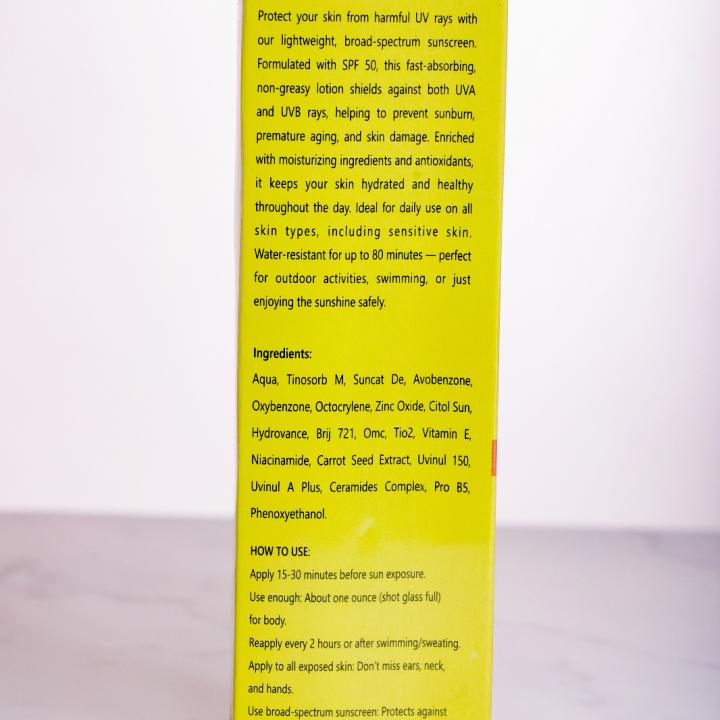 Helios Protect Sunscreen With SPF 50+ niacinamide & vitamin E (100 ml)