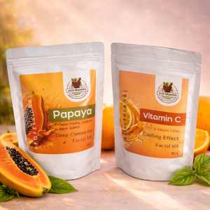 Combo Pack  - Papaya + Vitamin C Facial Kit  Deep Clean + Cooling Effect